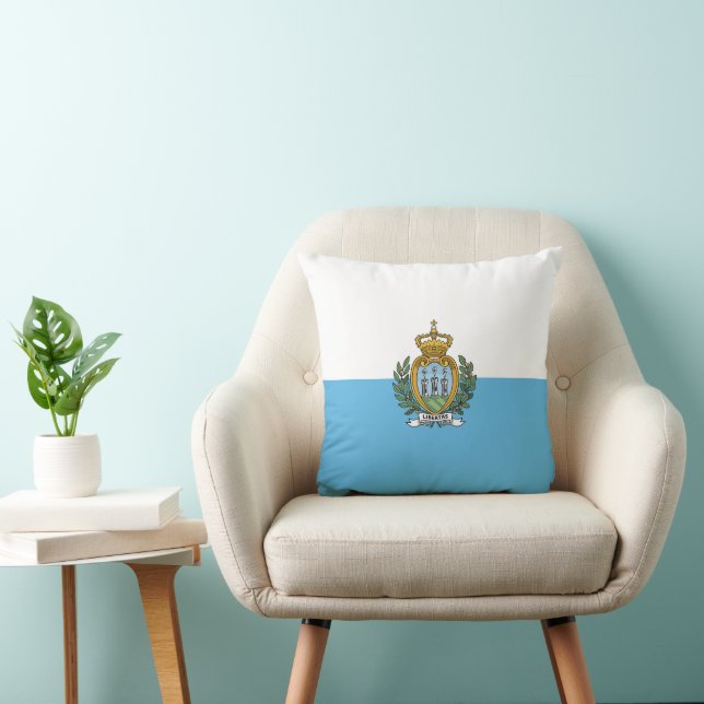 Coussin Drapeau de Saint-Marin (Chaise)