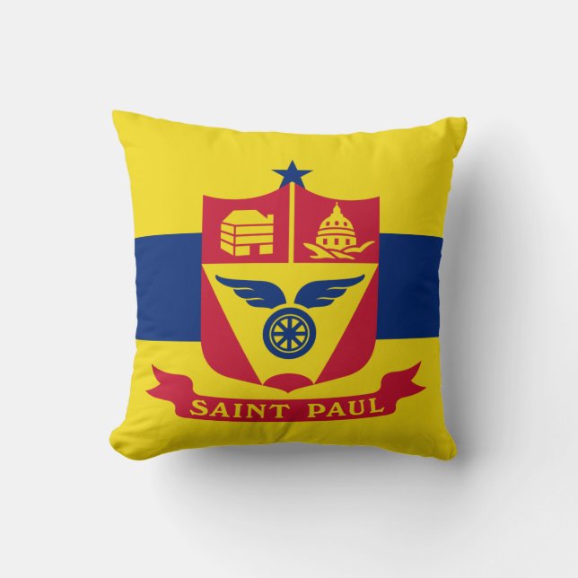 Coussin Drapeau de Saint Paul (Minnesota) (Recto)