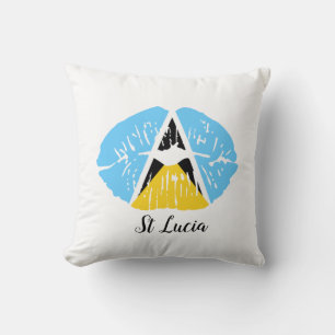 Coussin Drapeau de Sainte-Lucie