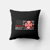 Coussin Drapeau de sapeur-pompier et croix de Florian (Verso)