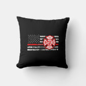 Coussin Drapeau de sapeur-pompier et croix de Florian (Recto)