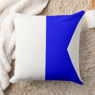 Coussin Drapeau de signalisation maritime : Lettre "A" (Al
