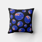 Coussin Drapeau de sourire de la Nouvelle Zélande (Verso)