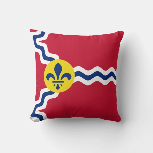 Coussin Drapeau de St Louis, Missouri (Recto)