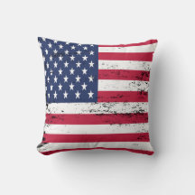 Drapeau de style de design déprimé Patriotic USA