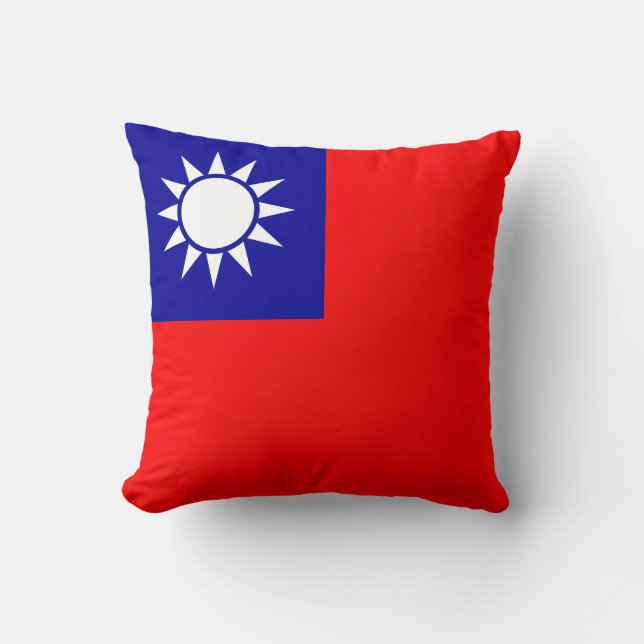 Coussin Drapeau de Taïwan (Recto)