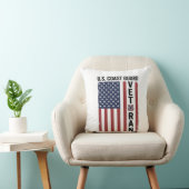 Coussin Drapeau de Vétéran des Garde-Côtes Conception Vect (Chaise)