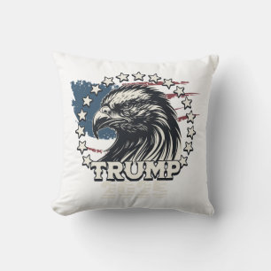 Coussin Drapeau des États-Unis. Le président Donald Trump