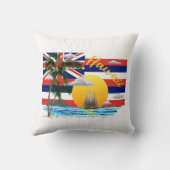 Coussin Drapeau des îles Hawaii (Verso)