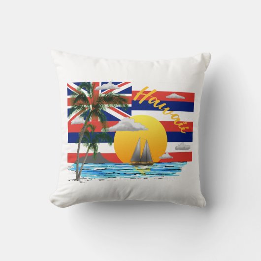 Coussin Drapeau des îles Hawaii (Recto)