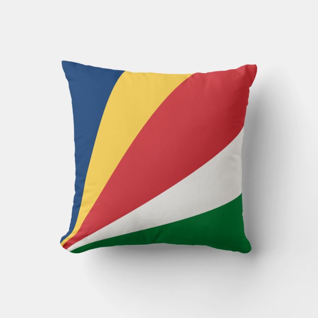 Coussin Drapeau des Seychelles (Recto)