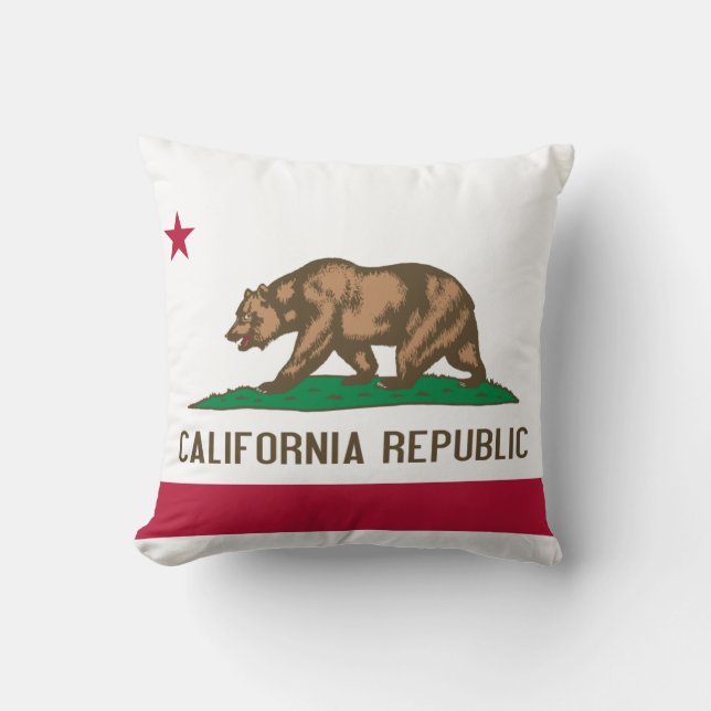 Coussin Drapeau d'état de la Californie (Recto)
