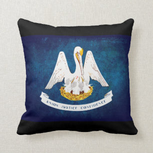 Coussin Drapeau d'état de la Louisiane