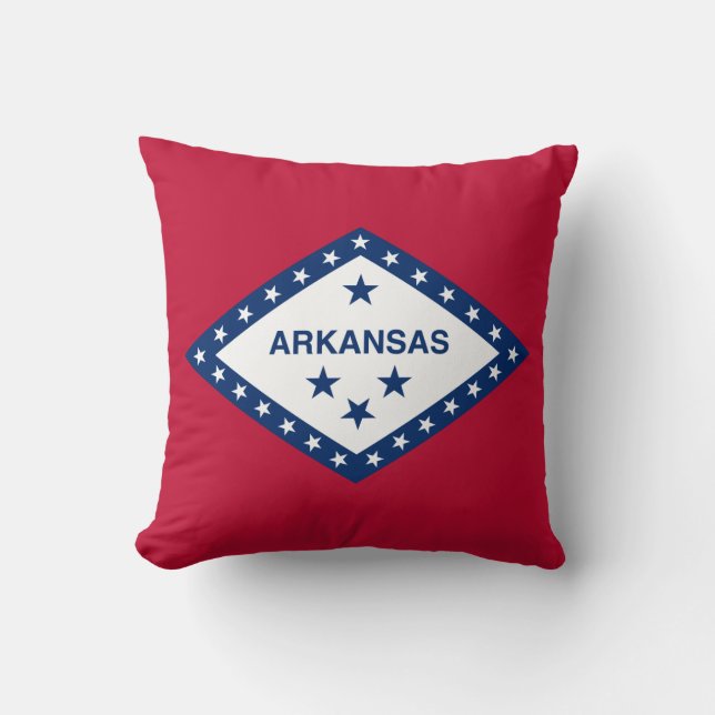 Coussin Drapeau d'État de l'Arkansas (Recto)