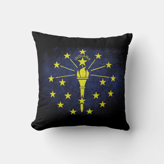 Coussin Drapeau d'état de l'Indiana (Recto)