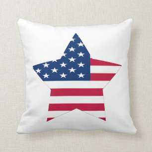 Coussin Drapeau d'étoile des Etats-Unis