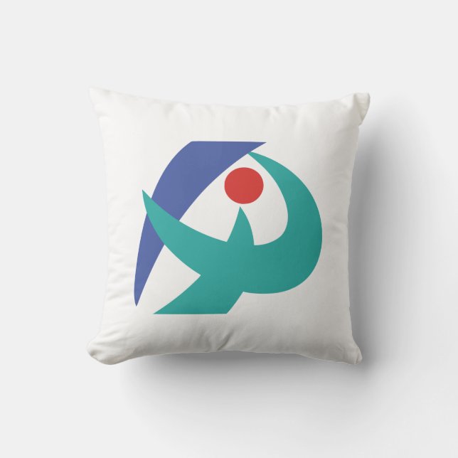 Coussin Drapeau d'Iga, Mie, Japon (Recto)