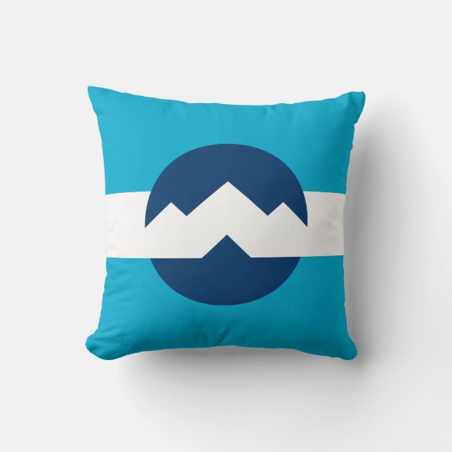 Coussin Drapeau d'Ogden, Utah (Recto)