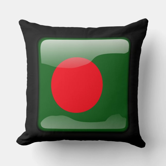 Coussin Drapeau du Bangladesh (Recto)