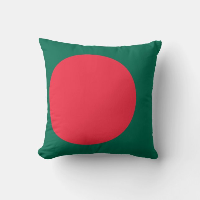 Coussin Drapeau du Bangladesh (Recto)