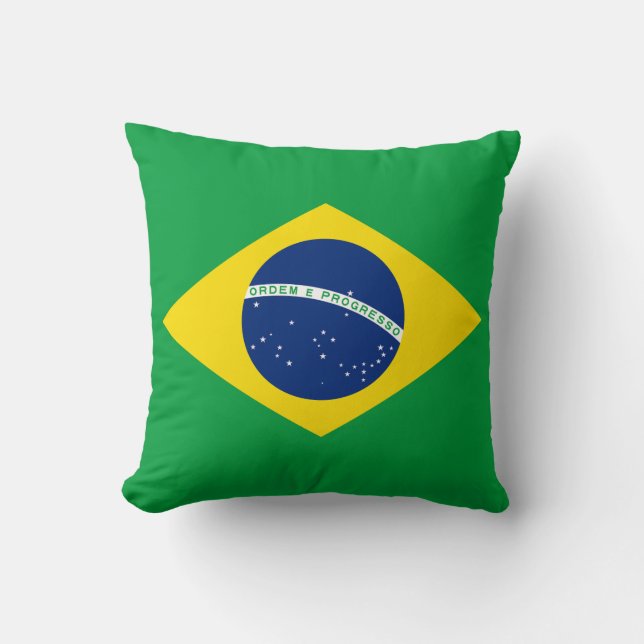 Coussin Drapeau du Brésil (Recto)