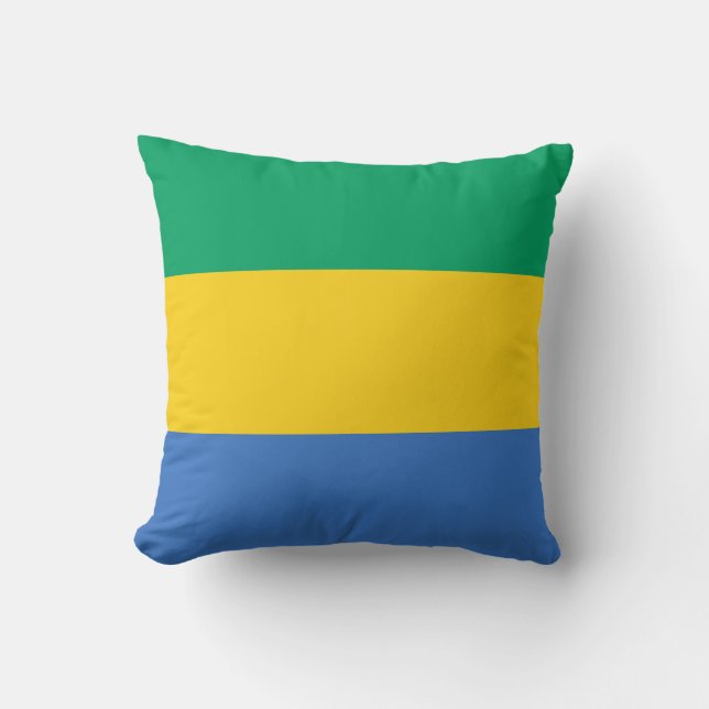 Coussin Drapeau du Gabon (Recto)