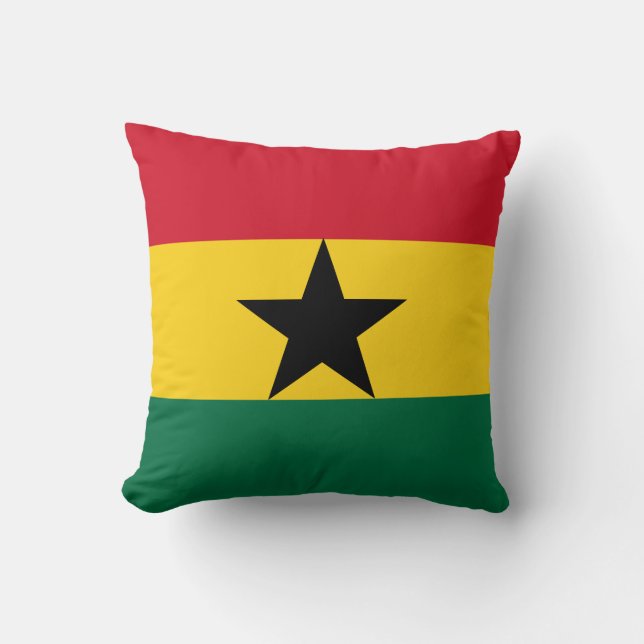 Coussin Drapeau du Ghana (Recto)