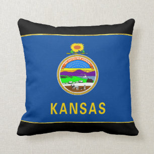 Coussin Drapeau du Kansas