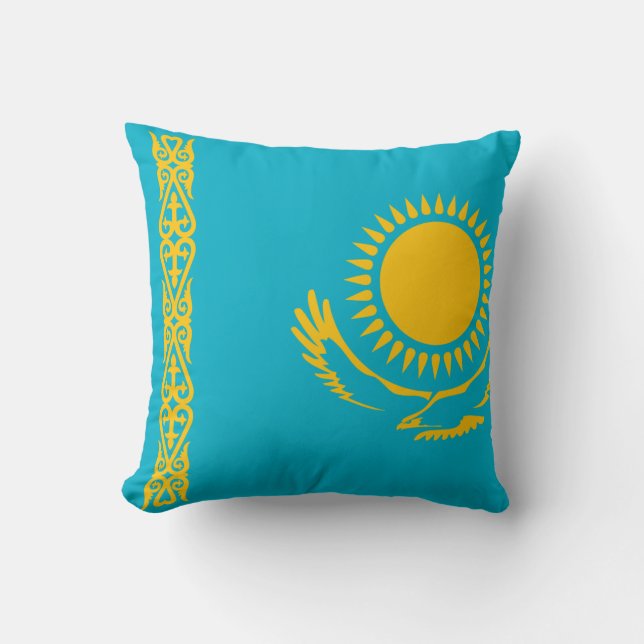 Coussin Drapeau du Kazakhstan (Recto)