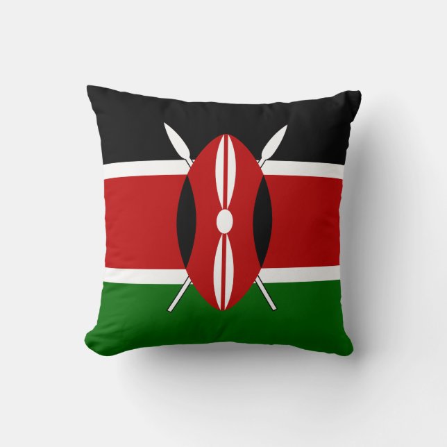 Coussin Drapeau du Kenya (Recto)