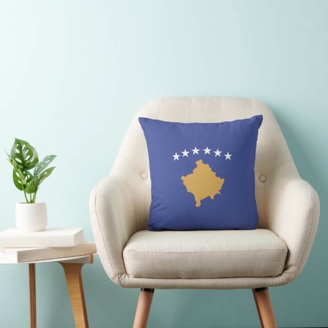 Coussin drapeau du Kosovo (Chaise)