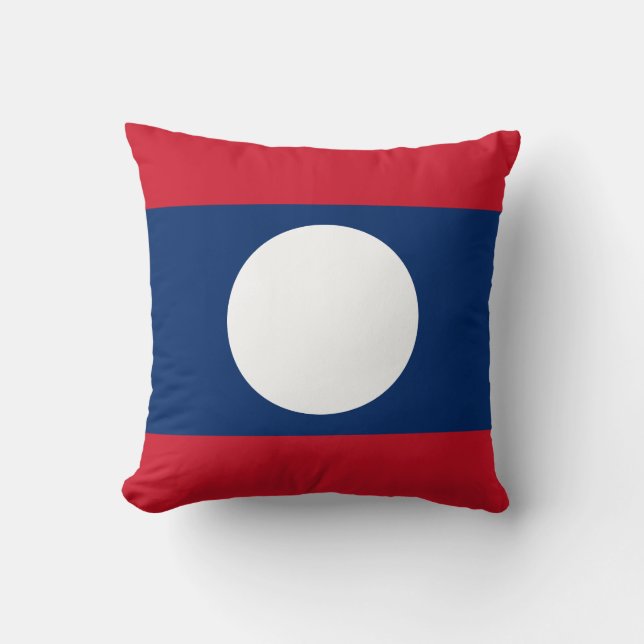 Coussin Drapeau du Laos (Recto)