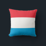 Coussin Drapeau du Luxembourg<br><div class="desc">Drapeau patriotique du Luxembourg.</div>