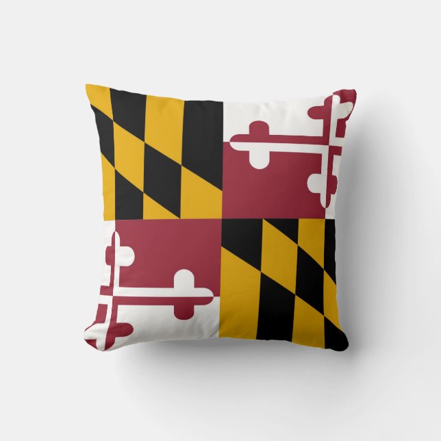 Coussin Drapeau du Maryland (Recto)