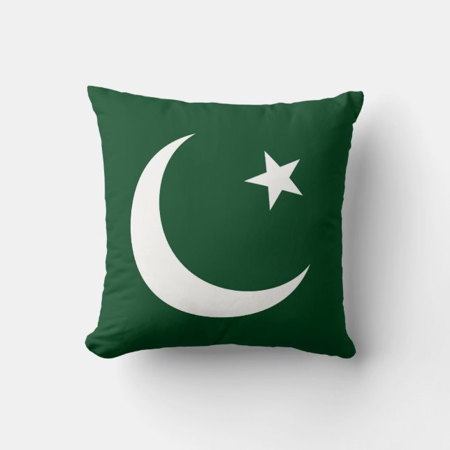 Coussin Drapeau du Pakistan (Recto)