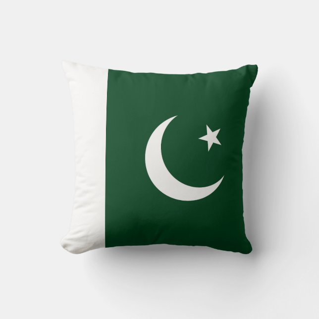 Coussin Drapeau du Pakistan (Recto)