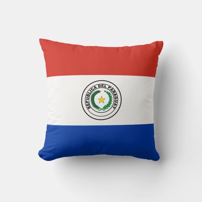 Coussin Drapeau du Paraguay (Paraguay) (Recto)