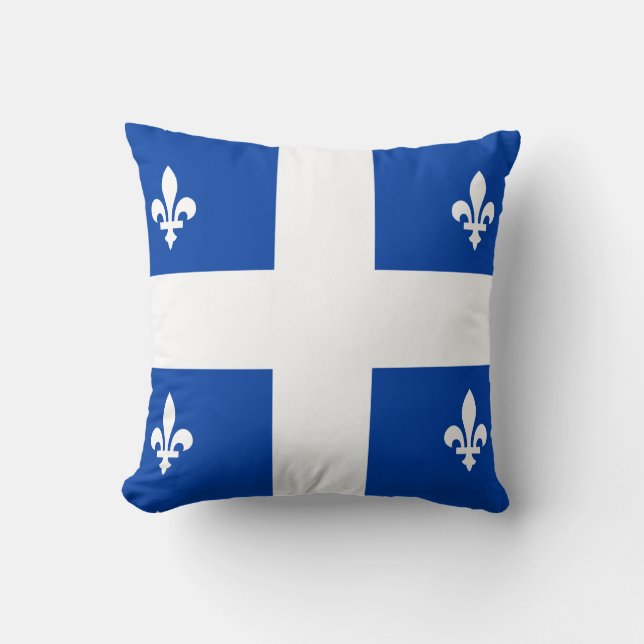 Coussin Drapeau du Québec (Recto)