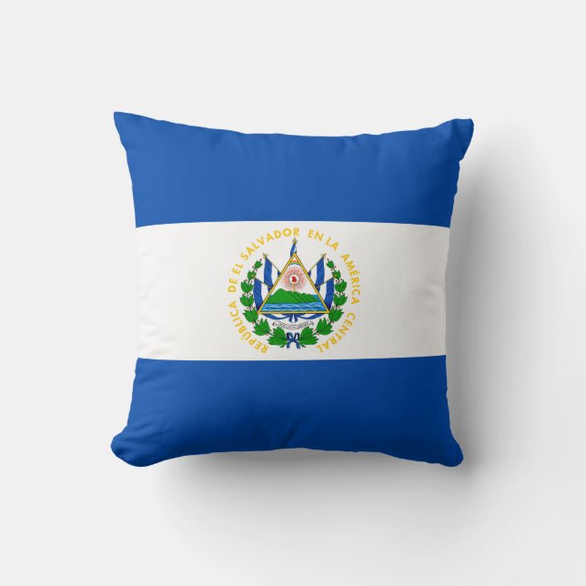 Coussin Drapeau du Salvador (Recto)