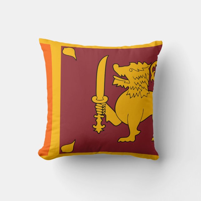 Coussin Drapeau du Sri Lanka (Recto)