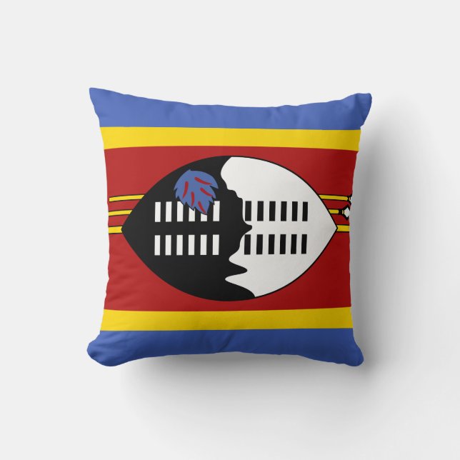 Coussin Drapeau du Swaziland (Recto)