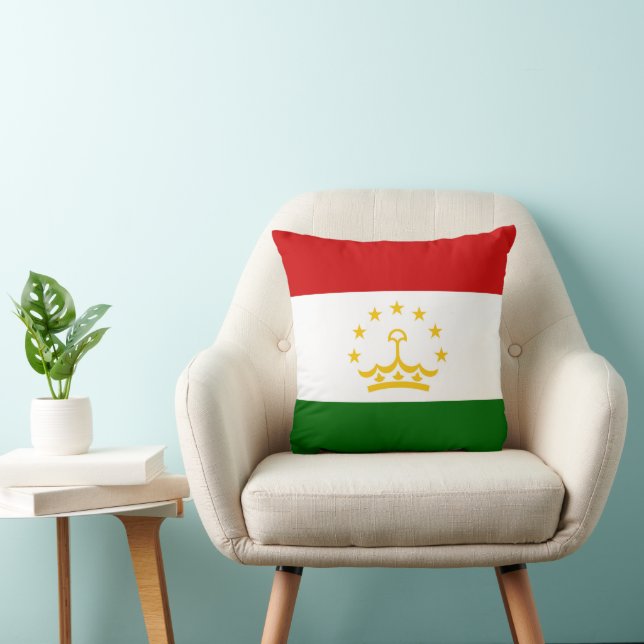 Coussin drapeau du Tadjikistan (Chaise)