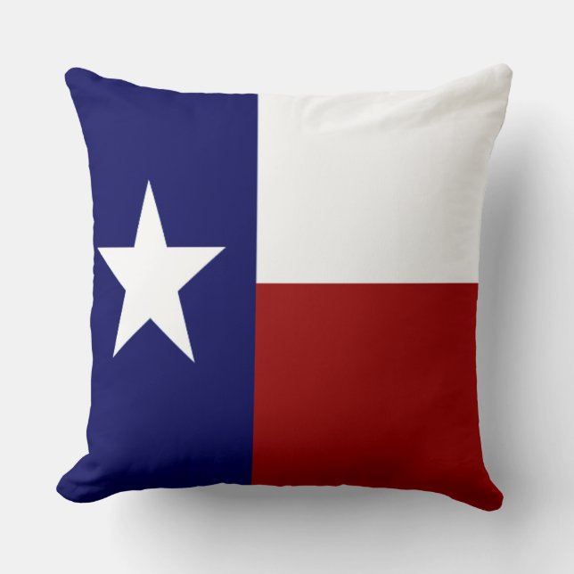 Coussin Drapeau du Texas Patriotique Très Cool (Recto)