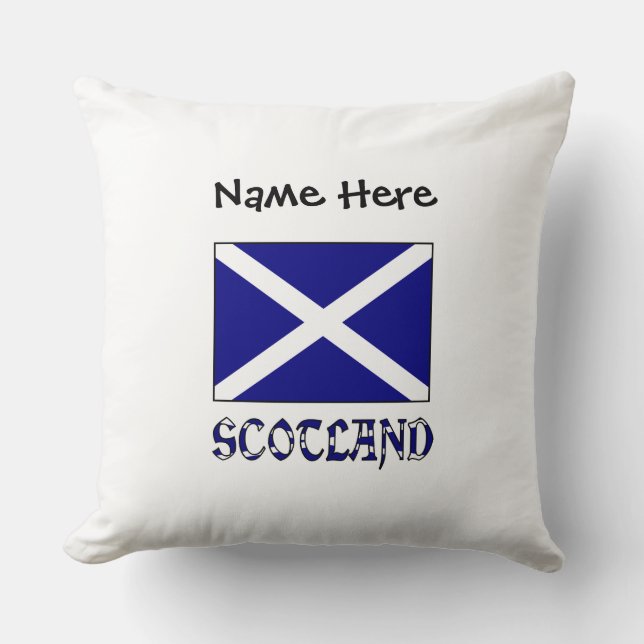 Coussin Drapeau écossais personnalisé (Recto)
