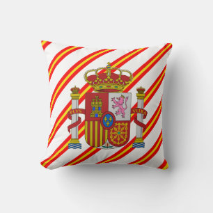 Coussin Drapeau espagnol de rayures