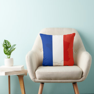 Coussin drapeau français