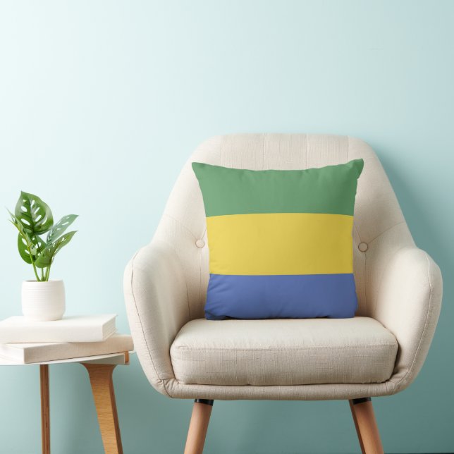Coussin Drapeau Gabon (Chaise)