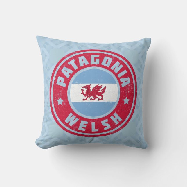 Coussin Drapeau gallois de Patagonie (Recto)
