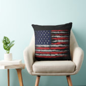 Coussin Drapeau Grunge U.S.A (Chaise)
