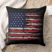 Coussin Drapeau Grunge U.S.A (Couverture)